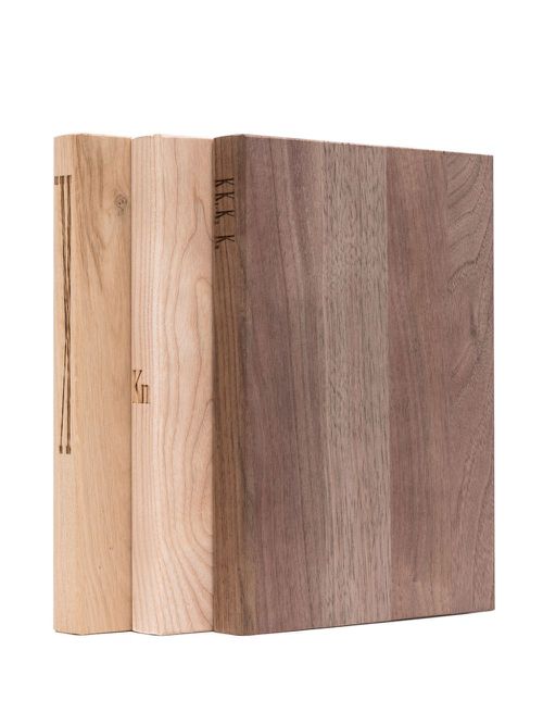KN Book wood chopping boards (set of three) - Brown