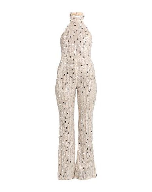 Woman Jumpsuit Sand Size L PES, Elastane