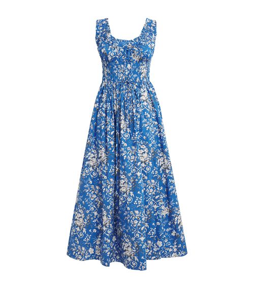 knee length dresses for ladies Emmaretta Gingham Midi Dress – Petite Chérie main image 0