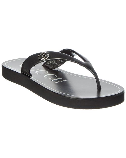 Double G Leather Sandal