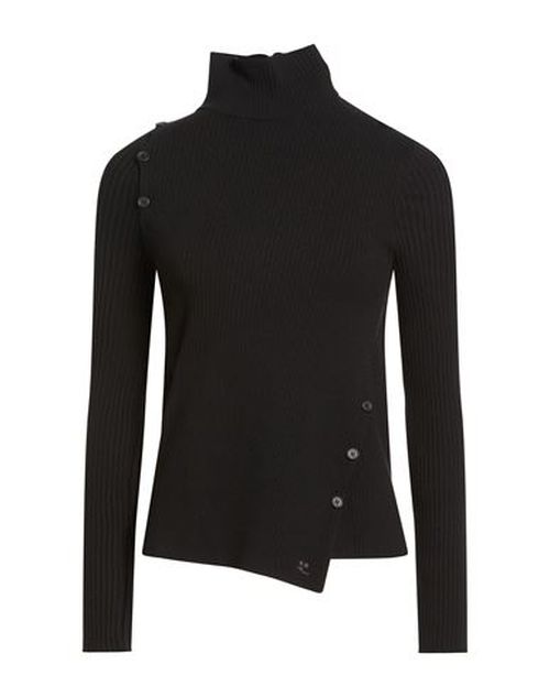 Courrèges Woman Turtleneck Black Size M Viscose, Polyester