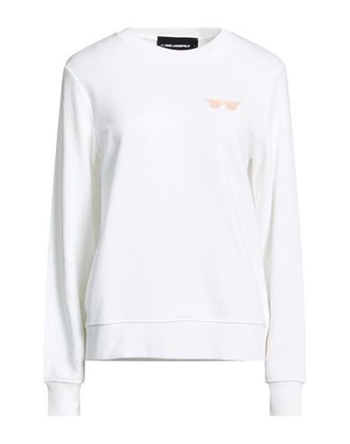 Karl Cares Woman Sweatshirt White Size S Organic cotton