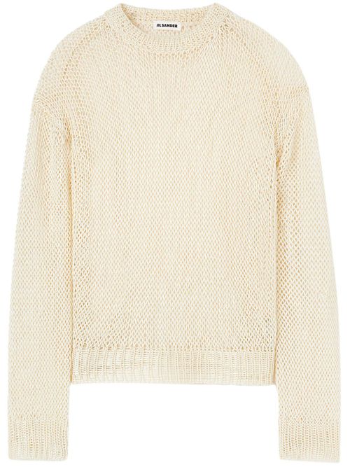 Crew-neck jumper - Neutrals