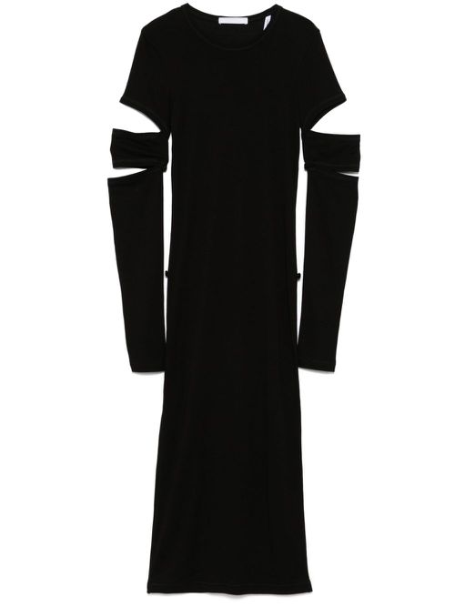 Slash mini dress - Black