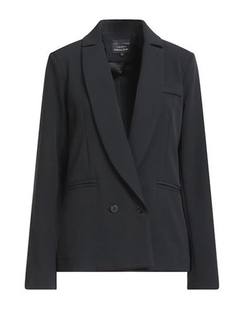 Woman Blazer Black Size 8 Polyester, Elastane