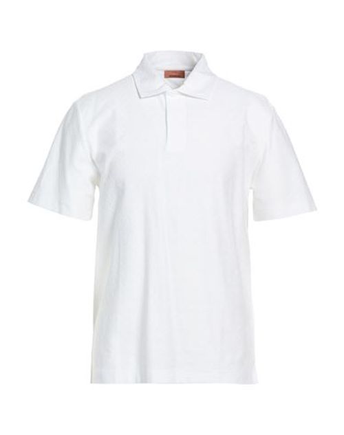 Man Polo shirt Off white Size L Cotton