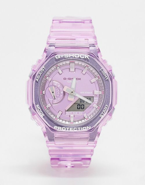 GMA-S2100SK watch in clear purple