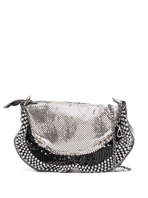 Raquel mesh crossbody bag - Silver