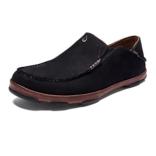 OLUKAI Moloa Men's Leather Slip On Shoes