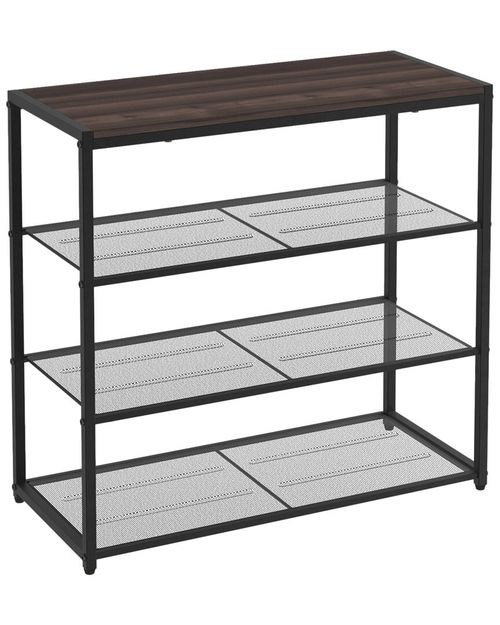 ClosetMaid 4-Tier Mixed Material Shoe Rack