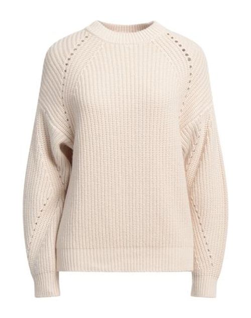 N. o.w. Andrea Rosati Cashmere Woman Sweater Beige Size L Cashmere, Viscose, Wool, Polyamide