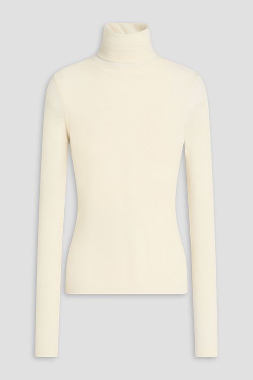 Merino wool turtleneck sweater - White - DE 34