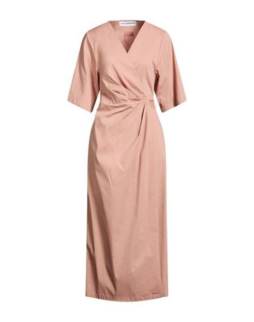 Woman Maxi dress Sand Size 6 Cotton, Polyamide, Elastane