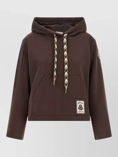 Moncler - long hooded sweatshirt drawstring and pocket