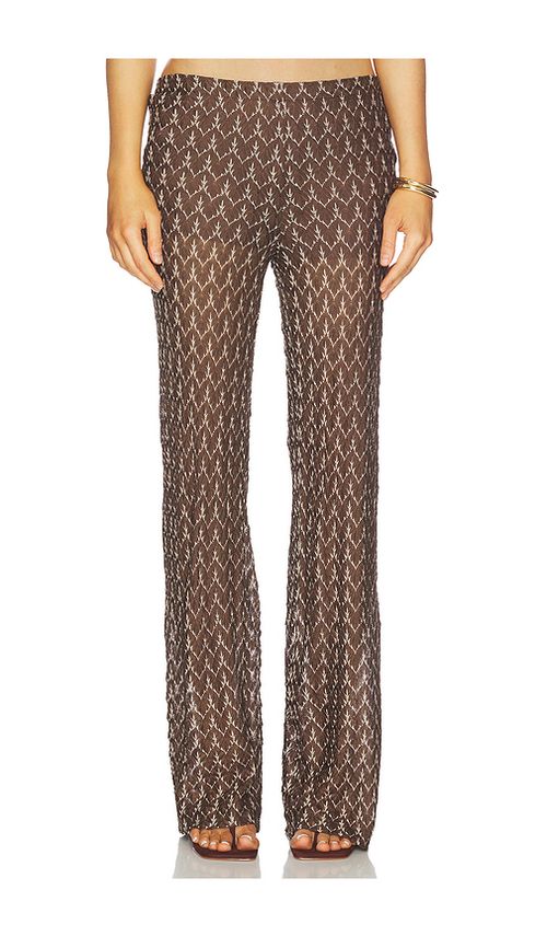 HANNE BLOCH STRICKHOSE in Brown. Größe L. Also in M