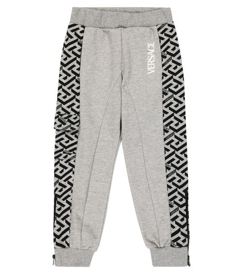 Versace Kids La Greca cotton sweatpants