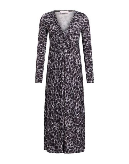 Woman Midi dress Grey Size L Viscose, Elastane