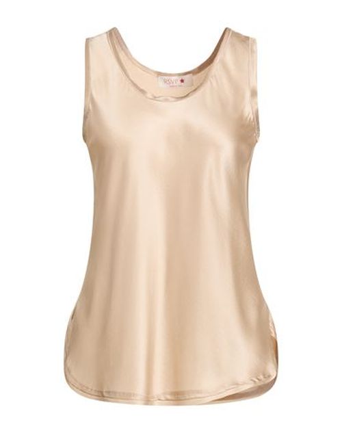 Woman Top Sand Size 4 Silk, Elastane