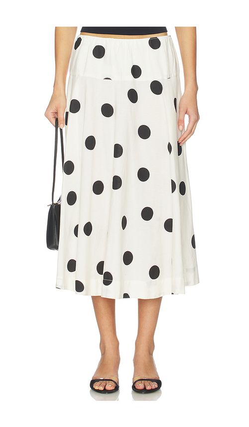 Free People Betty Drop Waist Skirt in Ivory. XL. Also in XS, S