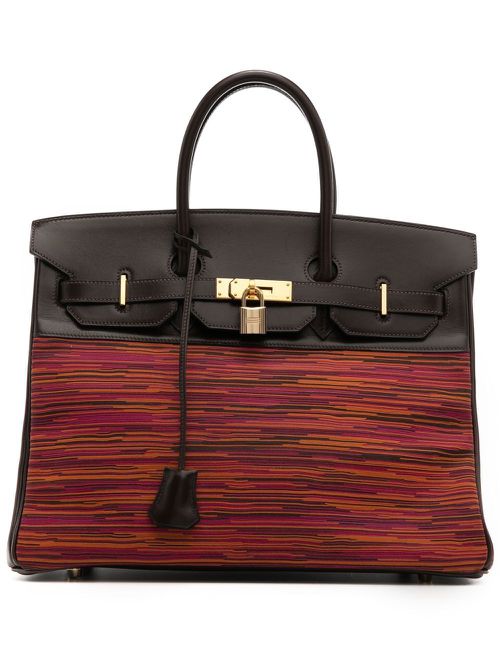 2004 pre-owned Birkin 35 tote bag - Orange