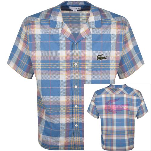 Check Short Sleeved Shirt Blue