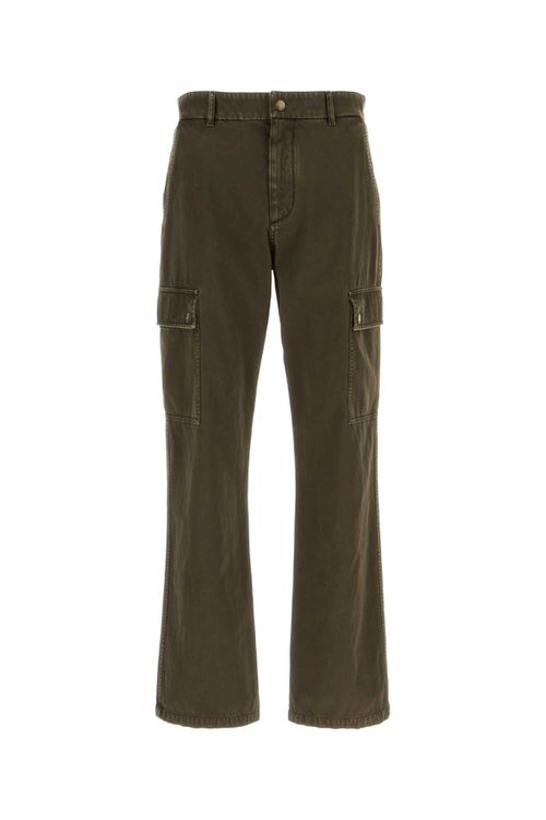 Army Green Cotton Cargo Pant