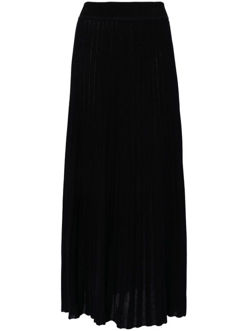 Long knitted skirt - Black