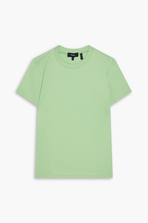 Pima cotton-jersey T-shirt - Green - XS
