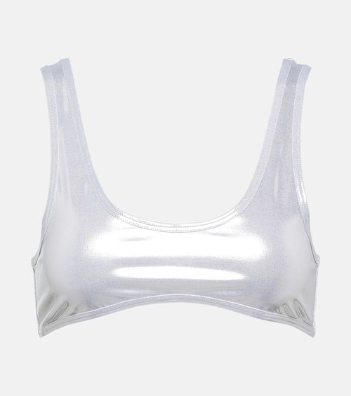Coolio lamé bikini top
