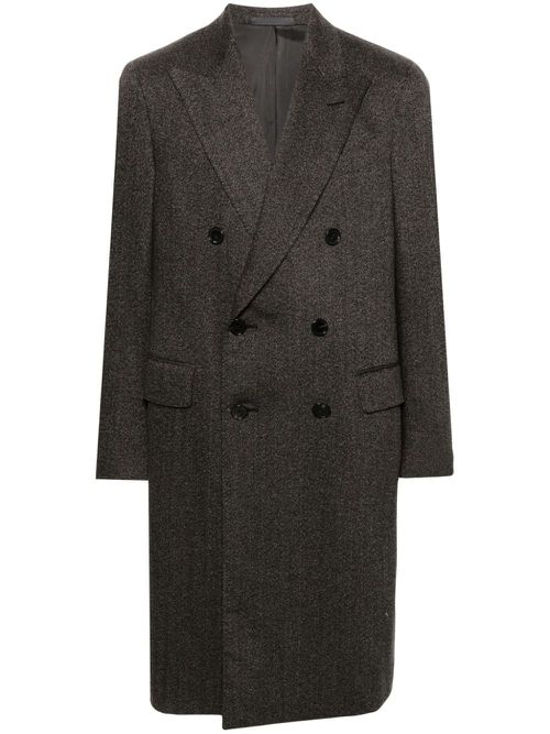 Herringbone coat - Black
