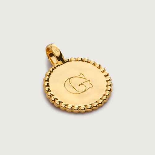 Gold Deia Beaded Pendant Charm