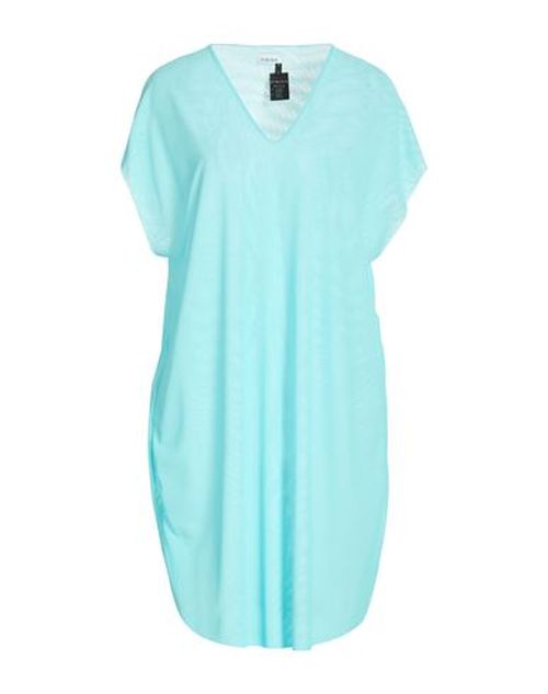 Woman Mini dress Turquoise Size L Polyamide, Elastane