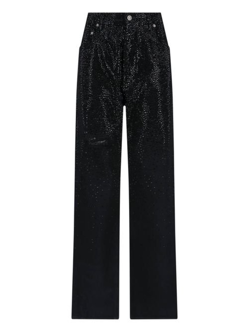 Women's Cotton Denim Jeans with Utility-Style Pockets