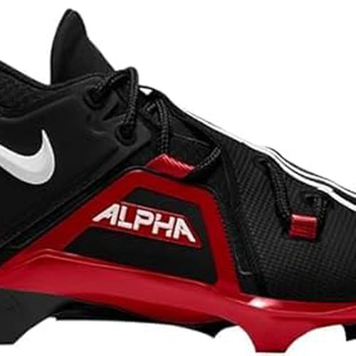 Nike Alpha Menace Elite 3 “Black University Red” Men’s Size 13 Football Cleats Nike Alpha Menace Pro 2 MID Football Cleats Black/Red BV3945  main image 3