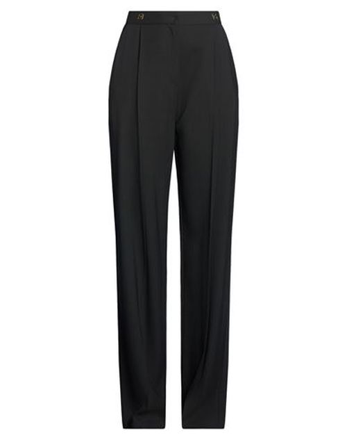 Woman Pants Black Size 10 Viscose, Virgin Wool