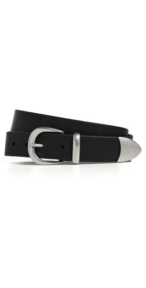 Western Bridle Leather Belt Black