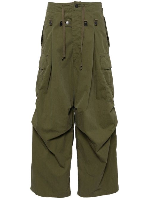 Cargo wide pants - Green
