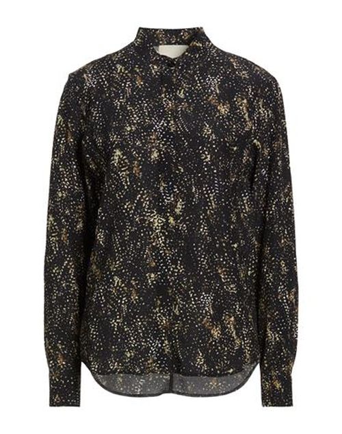 Woman Shirt Black Size 2 Silk, Elastane