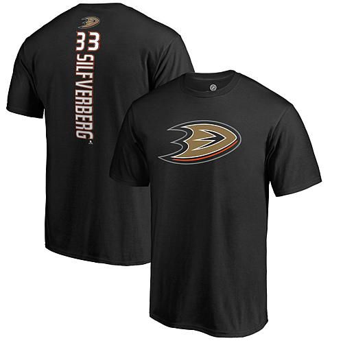 Men's Fanatics Jakob Silfverberg Black Anaheim Ducks Backer T-Shirt - Size Small