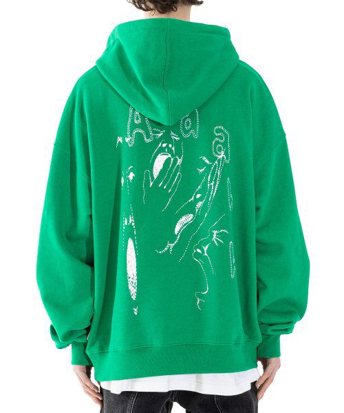 Yoning Heavy Overfit Hooded T-Shirt MSHHD003-GR