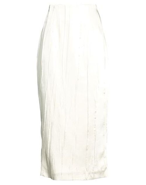 Woman Midi skirt Off white Size 8 Polyester