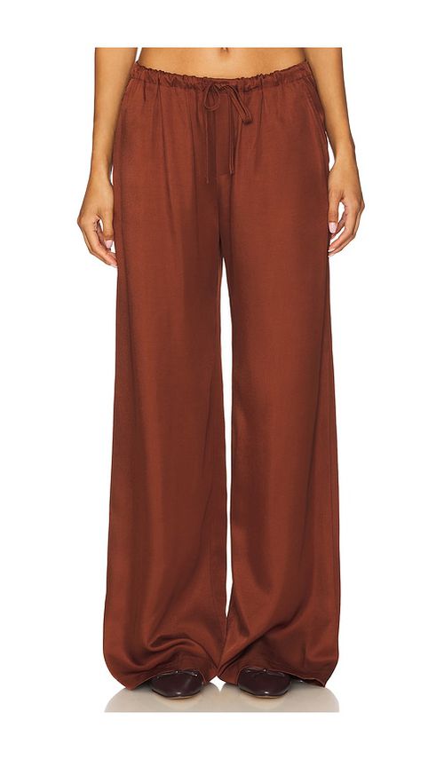 SABLYN Gemma Pull On Straight Leg Pant in Rust.  S. Also in
