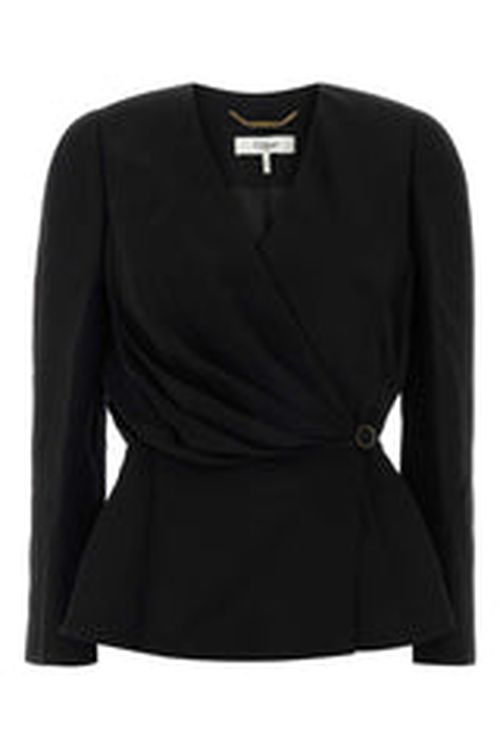 Wrap Blouse — Black