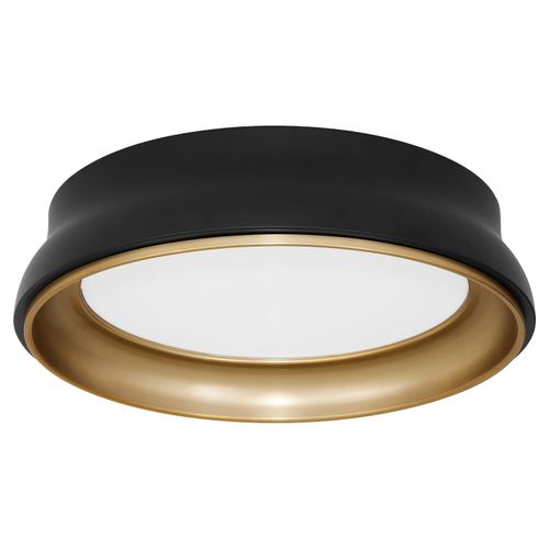 Matte Black Brushed Brass Ceiling Mount from the Legend Collection