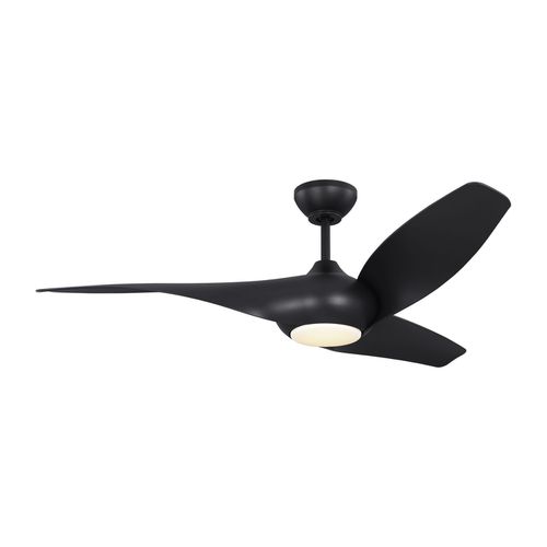 Midnight Black 52" Ceiling Fan from the Topan Smart 52 LED Collection