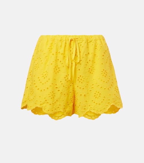 Broderie anglaise cotton shorts