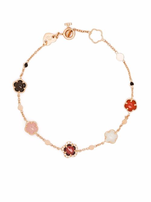 18kt rose gold Figlia dei Fiori diamond bracelet - Pink