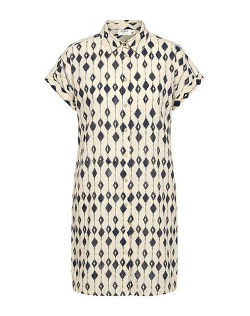 Woman Mini dress Midnight blue Size 6 Cotton