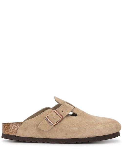 Boston suede clogs - Neutrals