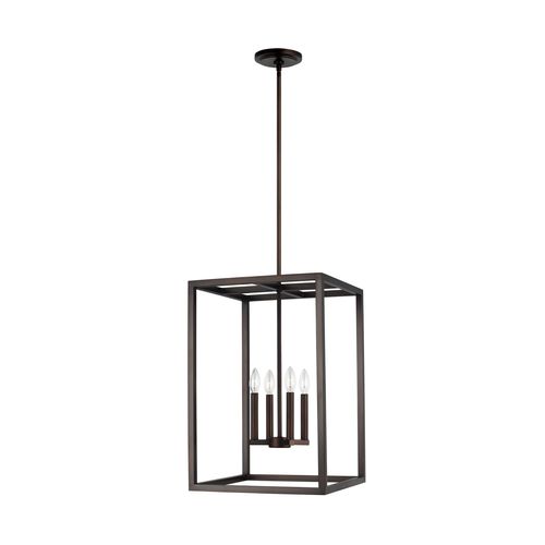 Sea Gull Moffet Street 4-Light Foyer Light in Bronze